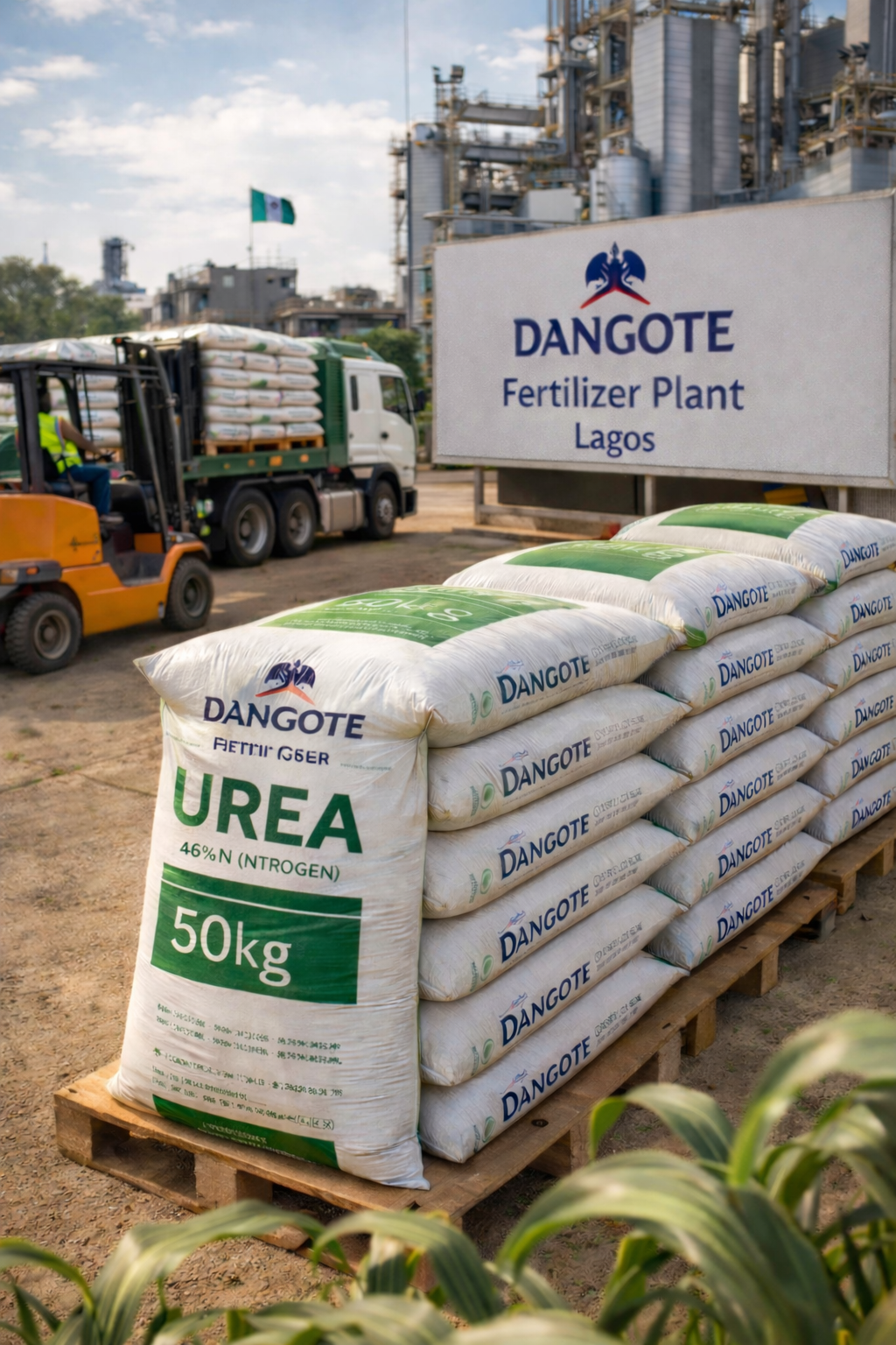 Dangote fertilizer bags prepared for approved warehouse release